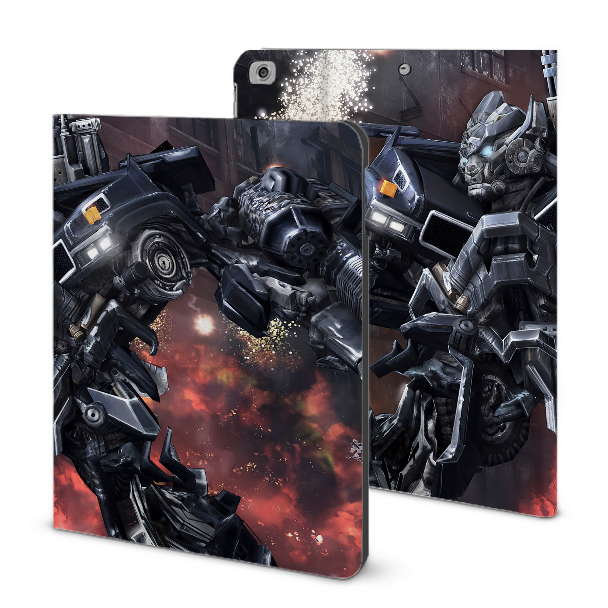 （画像用） Transformers トランスフォーマー IPad ケース ブック型 PUレザー TPU 耐衝撃 軽量 薄型 ペン収納なし 全面保護 IPad 各モデル対応